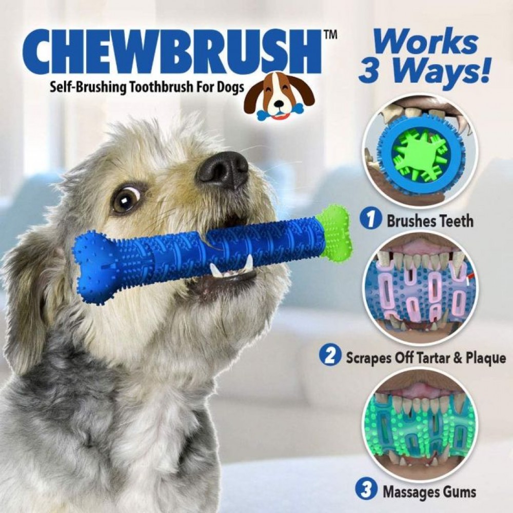 Dog Chew Brush Dental Toothbrush Bite Toy