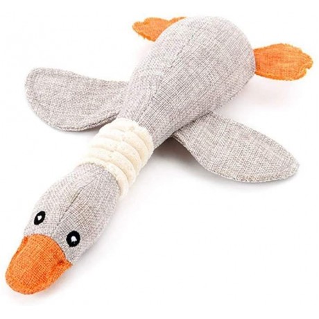 Pet Dog Goose Squeaky Stuffed Chew Toy