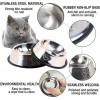 Pet Dog Cat Thick Stainless Steel Non-slip Feeding Bowl Pet Water bowl Dog Food Bowl Cat Food Bowl