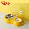 2in1 Feeding Bowl For Pet Dog Cat with Water Bottle and Tin Plate For Food Feeder