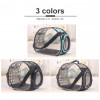 Pet Carrier bag for dog and cat Portable Transparent Bag Puppy Travel Breathable Transparent Collapsible Portable